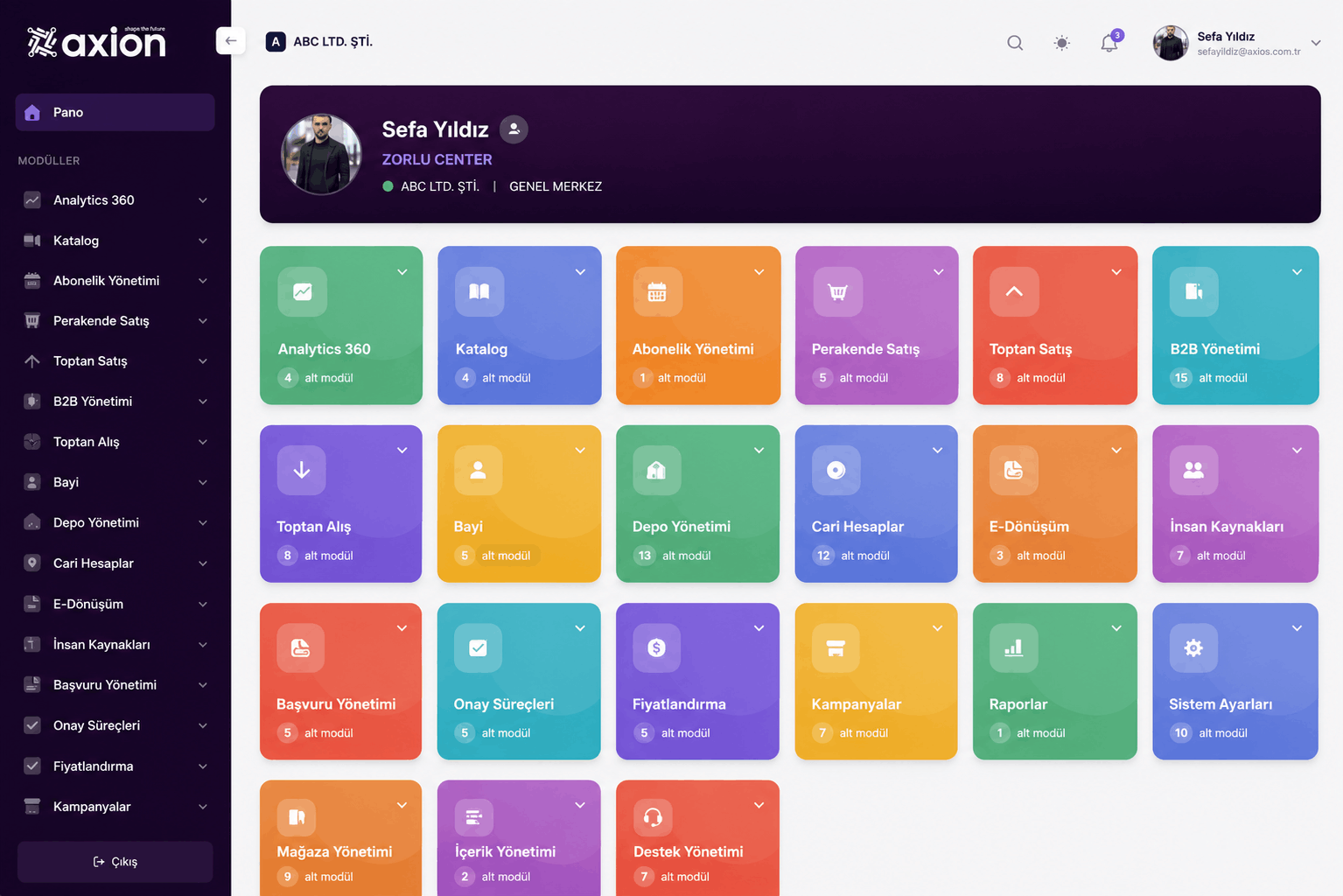 AXION Web Dashboard